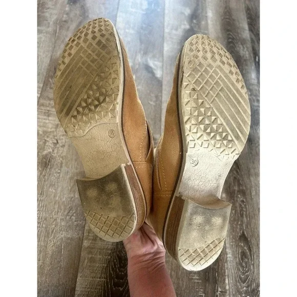 Sundance Women’s Leather Boots Size 38 (7.5-8) Tan - Picture 11 of 12